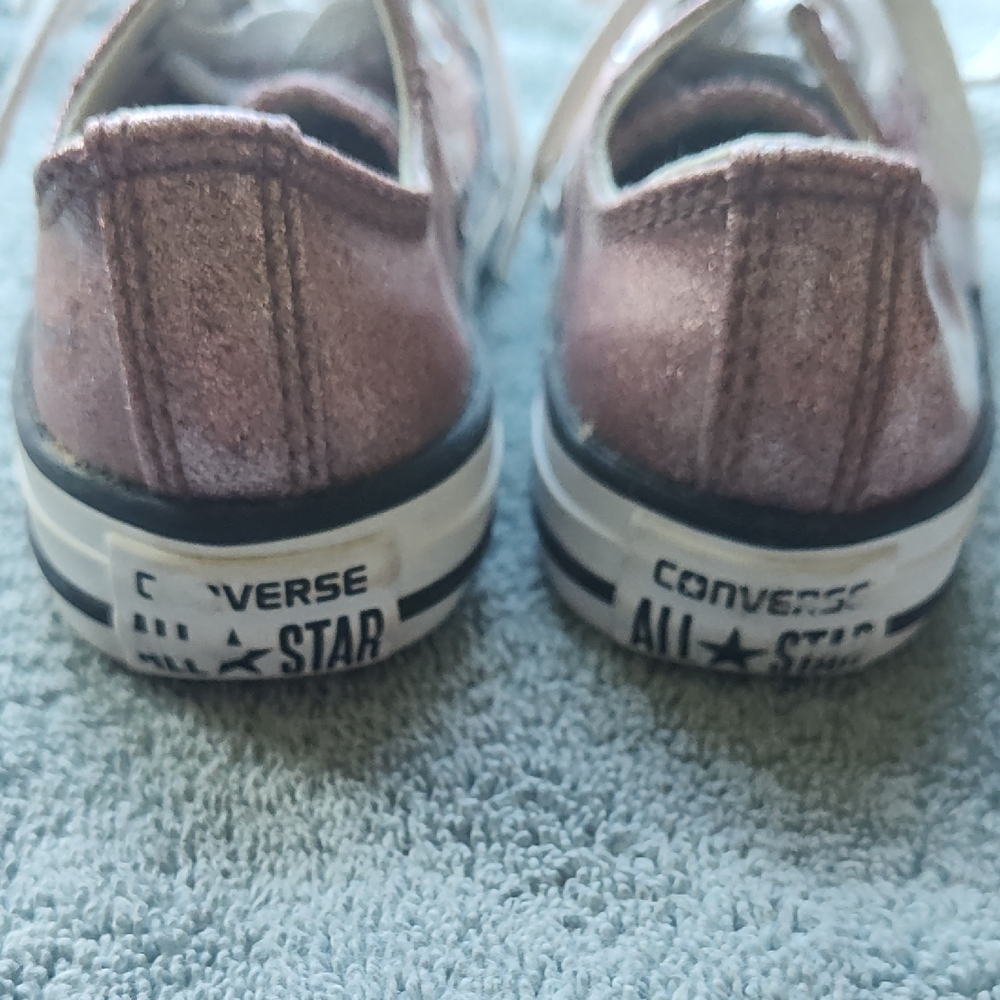 Pink and White Low-Top Sneakers - Picture 4 of 7